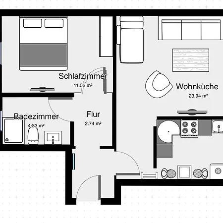 Nordlicht - Moderne Im Souterrain Büdelsdorf