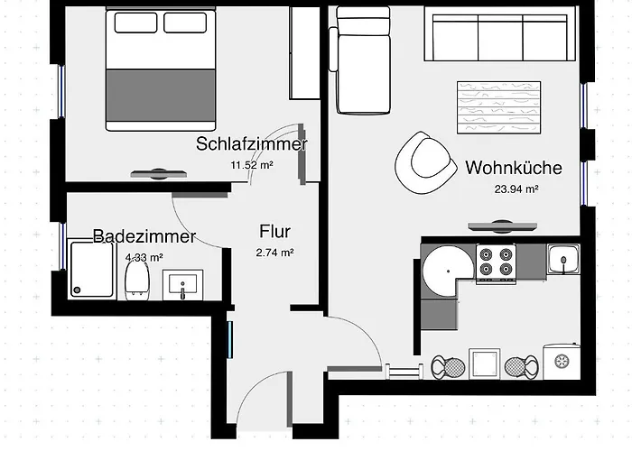 Nordlicht - Moderne Im Souterrain Büdelsdorf